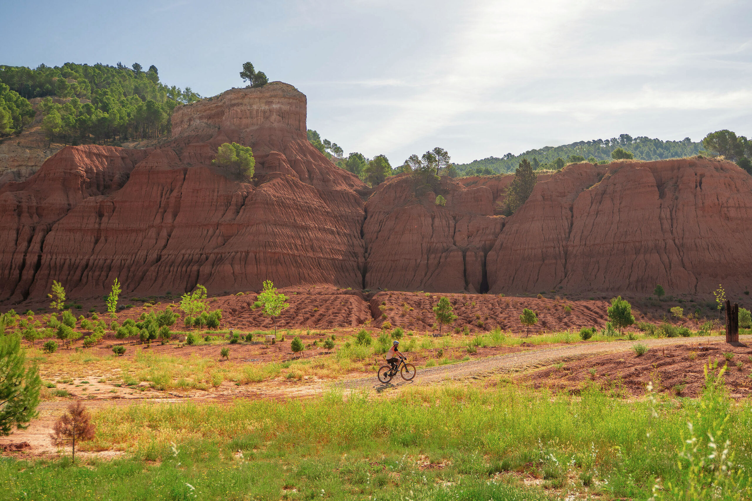 foto de ciclistas por el monte